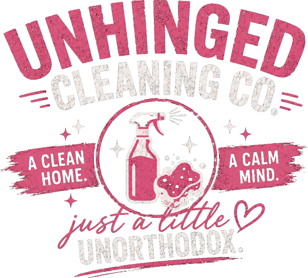 Unhinged Cleaning Co. logo
